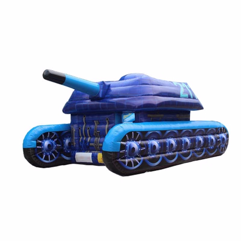西城蓝色充气坦克